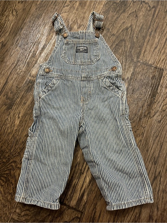 OshKosh B'gosh Other - OshKosh B'gosh Navy and White Pinstripe Overalls